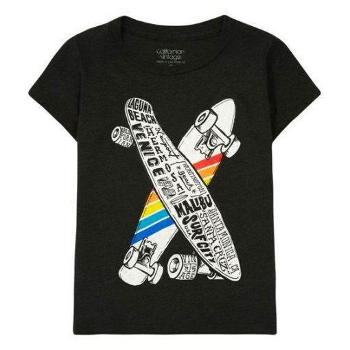 Skateboard Dark grey T-Shirt FD01