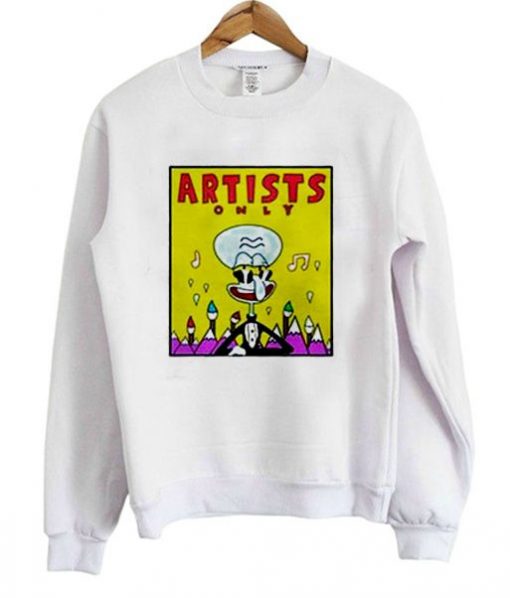 SpongeBob Artists Only Squidward Sweatshirt ER01