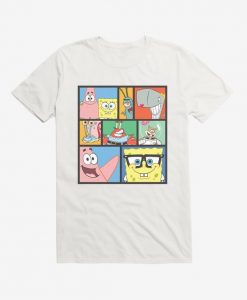 SpongeBob SquarePants Comp Bikini Bottom Friends T-Shirt ER01