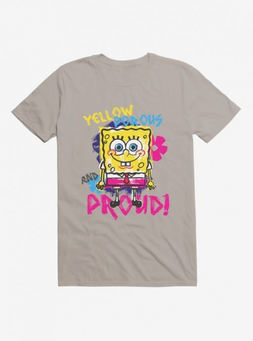 SpongeBob Yellow Porous And Proud T-Shirt DV01