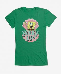 Spongebob Squarepants Pinky Up Girls T-Shirt DV01