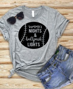 Summer Night Baseball T Shirt SR01