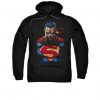 Superman Hoodie Angry Black EL26