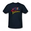 Superman flying over T-shirt EL26