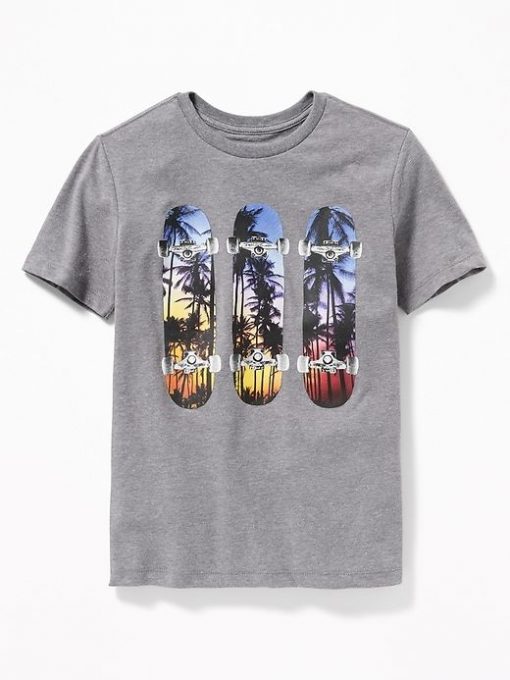 Three Skateboard T-shirt FD01