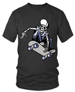 skeleton skull skateboarder T-shirt Fd01