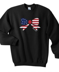 American Flag Ribon Sweatshirt FD30N