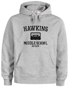 Hawkins middle school hoodie Fd28N