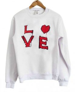 Love Text Sweatshirt FD30N