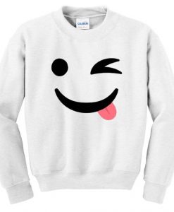 Silly Wink Emoji Sweatshirt FD30N