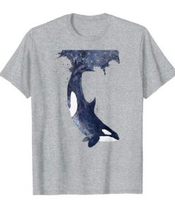 Swimming Whale Animal T-Shirt FD4N