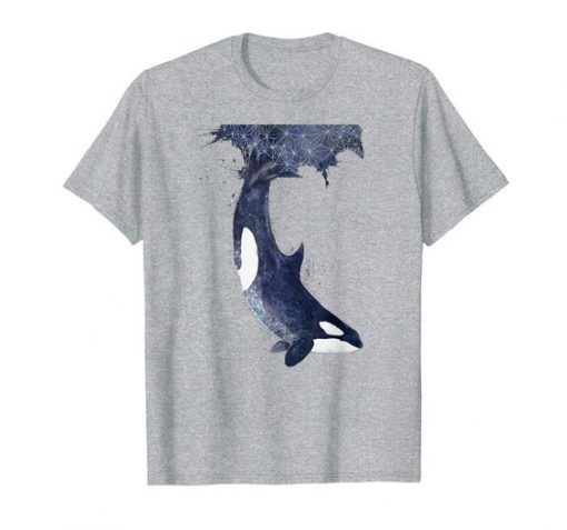 Swimming Whale Animal T-Shirt FD4N