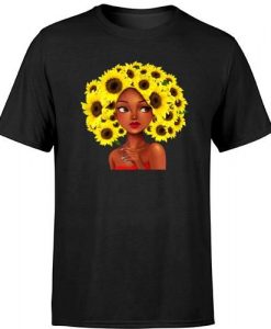 Woman With Sunflower Hair Tshirt FD30N