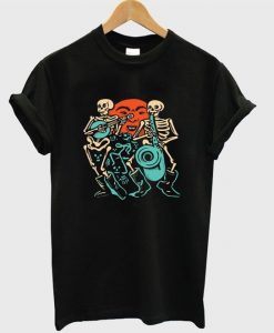 skeleton band t-shirt FD30N