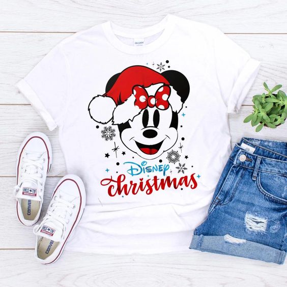 Disney Christmas Mickey T-Shirt D5EM