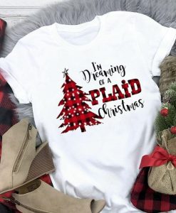 Dreaming Of A Plaid Christmas T-Shirt AI9D