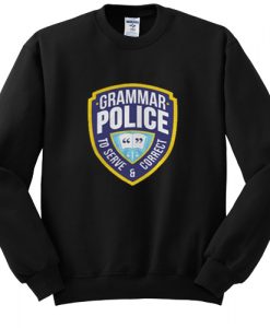 Grammar Police sweatshirt FD3D