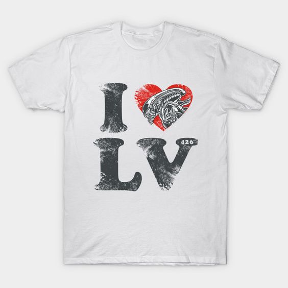 I LOVE LV Aliens T-Shirt VL23D
