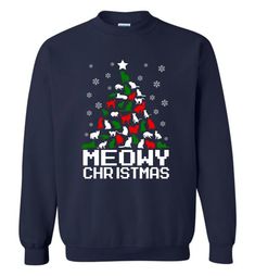 Meowy Christmas Sweatshirt SR4D