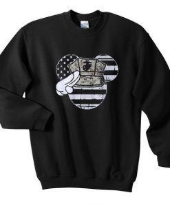 Mouse american flag sweatshirt SR4D