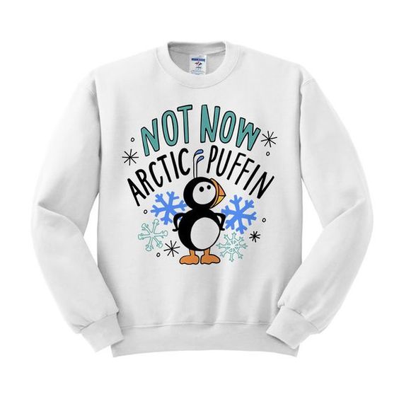 Not Now Arctic Puffin Sweatshirt FD3D