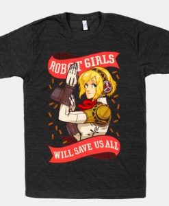 Robot Girls T Shirt SR7D