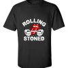 Rolling Stoned Marijuana T Shirt SR18D