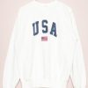 USA White Sweatshirt VL20D