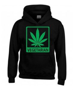 Vegetarian Marijuana Hoodie SR18D