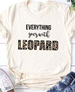 Everything Goes with Leopard Tshirt FD28J0