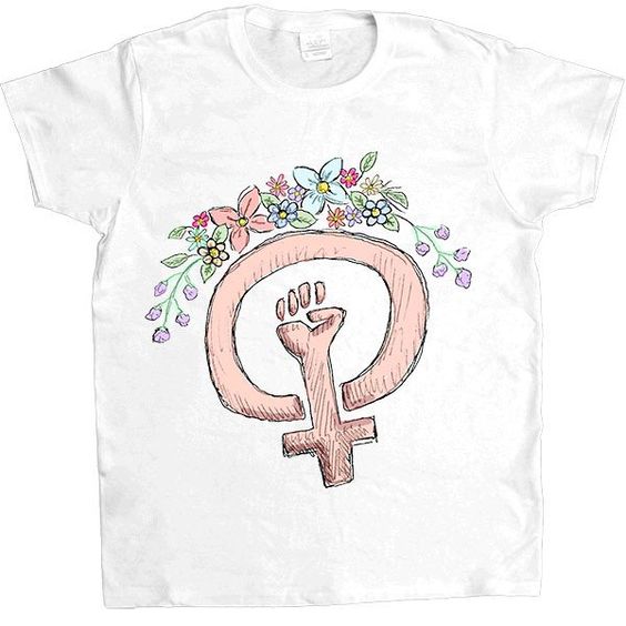 Feminist Fist White T-Shirt ND18J0