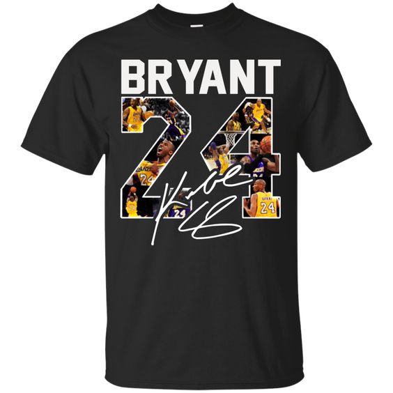Kobe Bryant 24 Signature tshirt Fd31J0
