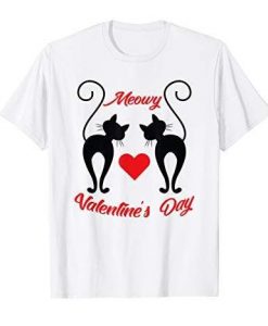 Meowy Valentine's Day T-Shirt ND11J0