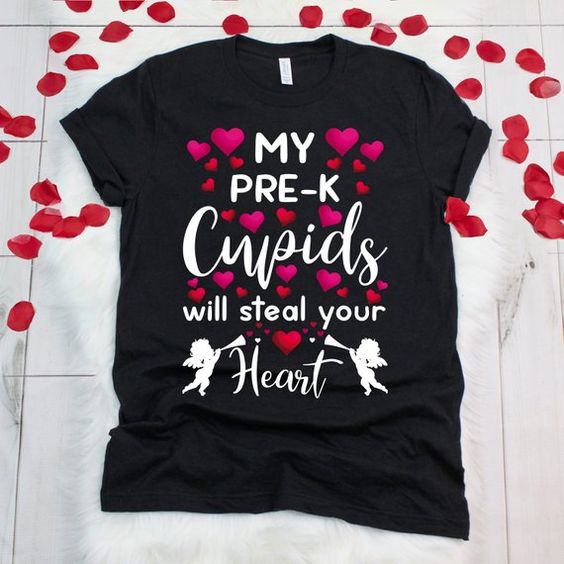 My Pre-K Cupids Valentine T Shirt SR7J0
