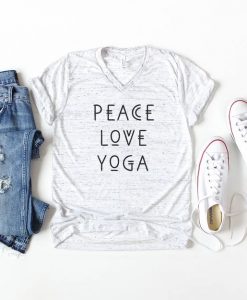 Peace Love Yoga Tshirt FD28J0