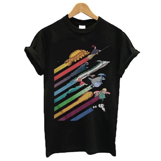 Rainbow Studio Ghibli t shirt FD17J0