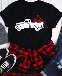 Valentine Heart Truck T-Shirt ND11J0