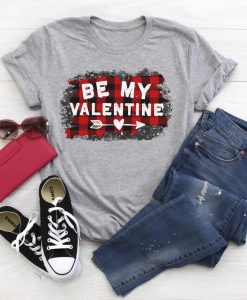 Valentines Day Plaid T Shirt SR7J0