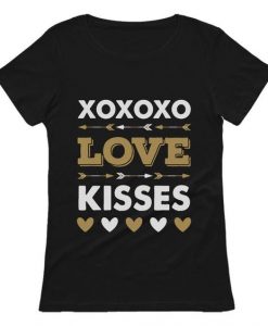 XOXO Kisses Valentine T Shirt SR11J0