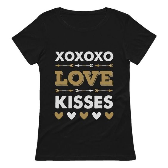 XOXO Kisses Valentine T Shirt SR11J0