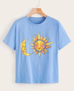 Sun & Moon Print Tshirt FD6F0