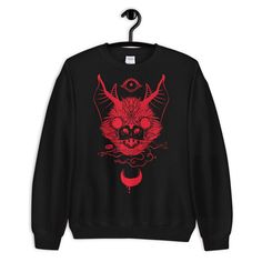 Bat Black Sweatshirt LE19M0
