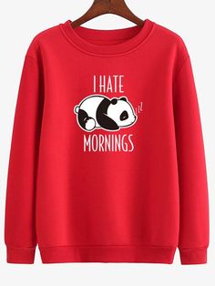 I Hate Mornings Sweatshirt LE19M0