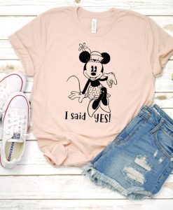 Minnie Mouse I Said Yes T-shirt ZR13M0
