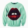 Red Lip Pattern Sweatshirt LE19M0