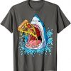 Shark Eating Pizza T-shirt ZR13M0