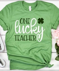 One Lucky Teacher T Shirt SE15A0
