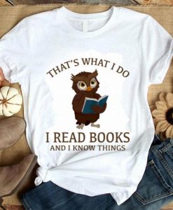 Owl Read Books T Shirt RL7A0