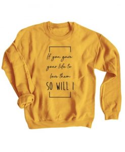 So I will sweatshirt AL24JN0