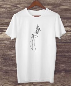 Minimalist line art T-Shirt AL1JL0